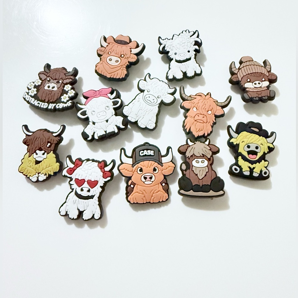 12 Cattle Croc Charms Jibbit Shoe Charm Disney Croc Charms